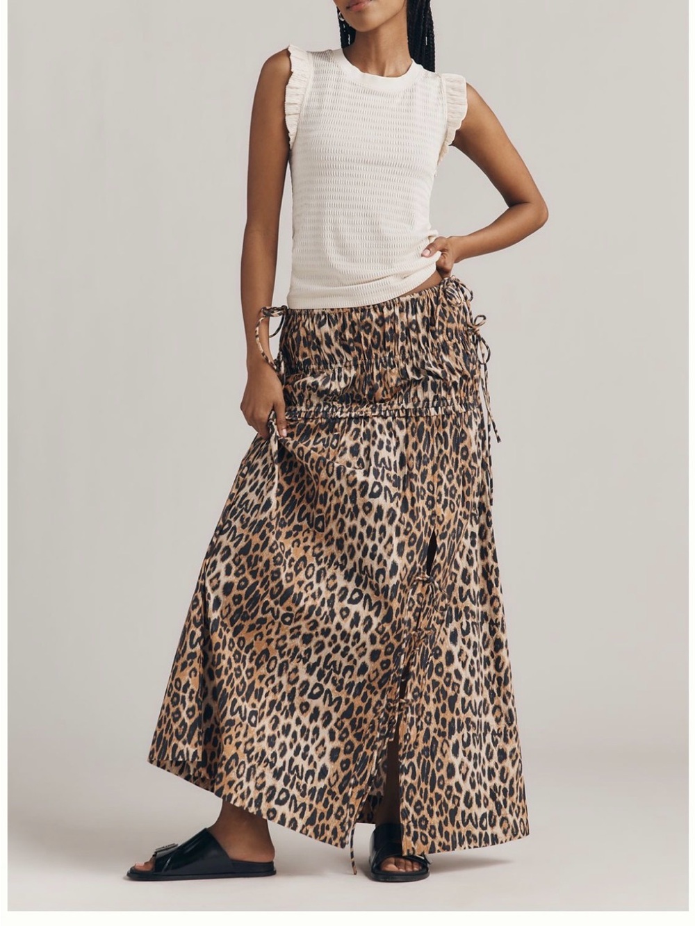 Maeve Maxi Dress in Sugar Swizzle Neutral Print